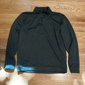 Underarmour Golf Size Large Heathered Green Striped Pullover